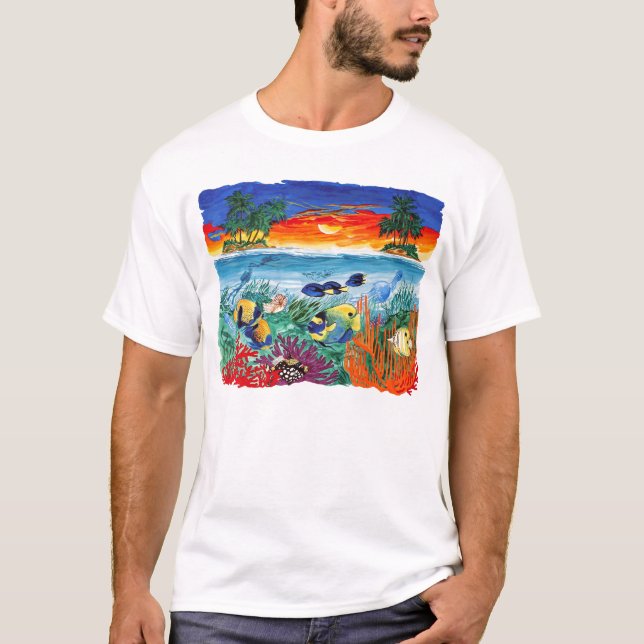 T-shirt Paradis tropical (Devant)
