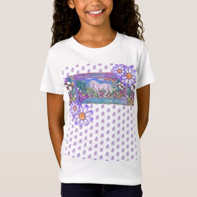 T-shirt paradis violet (Devant)