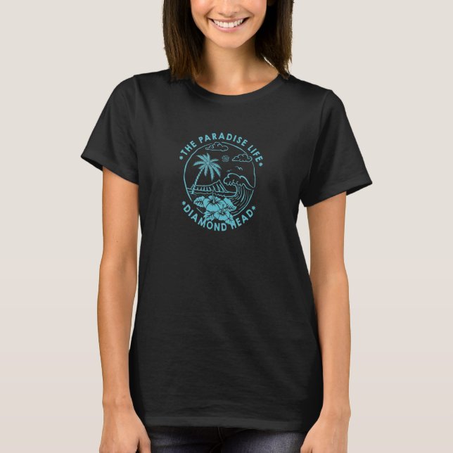 T-shirt Paradise Life DiamondHead Hawaii 1 (Devant)