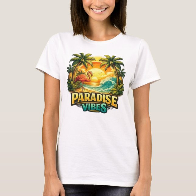 T-shirt Paradise Vibes  (Devant)