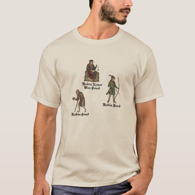 T-shirt Paradoxe de Robin : Une leçon médiévale sur le suc (Devant)
