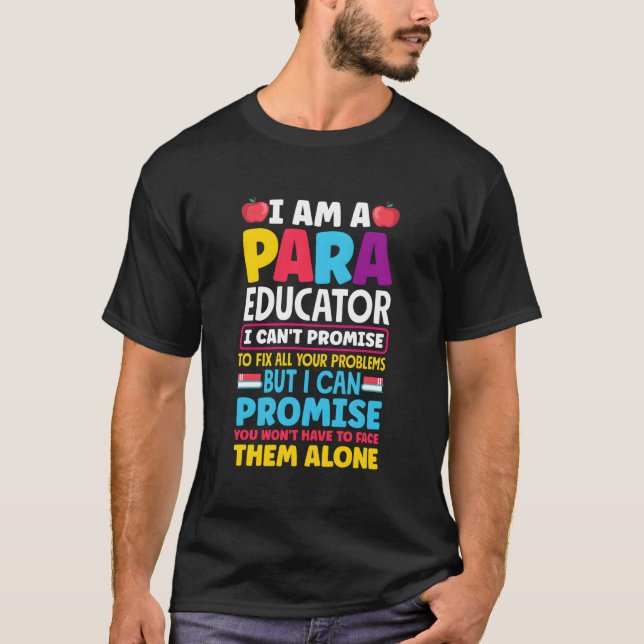 T-shirt Paraeducator Paraprofessionnel Spirituel Citation  (Devant)