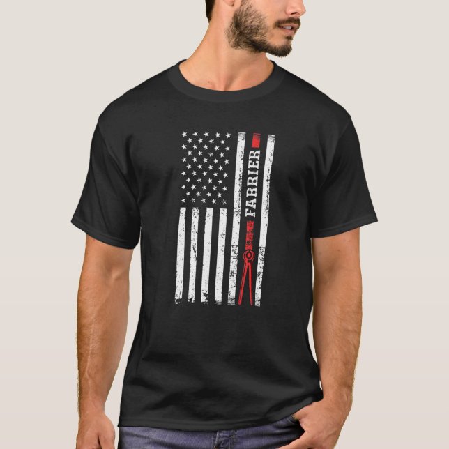 T-shirt Parage de sabot de fer à cheval Maréchal-ferrant d (Devant)