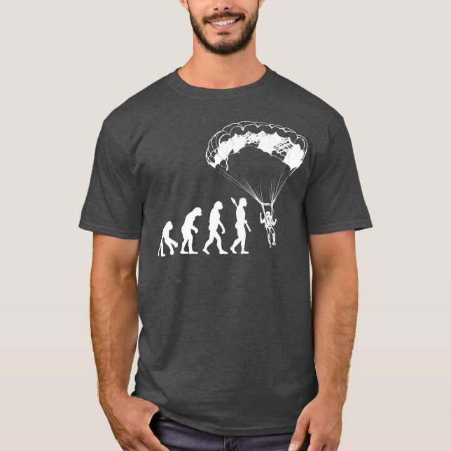 T-shirt Paraglider Evolution Funny Paraglider Cool Cadeau (Devant)