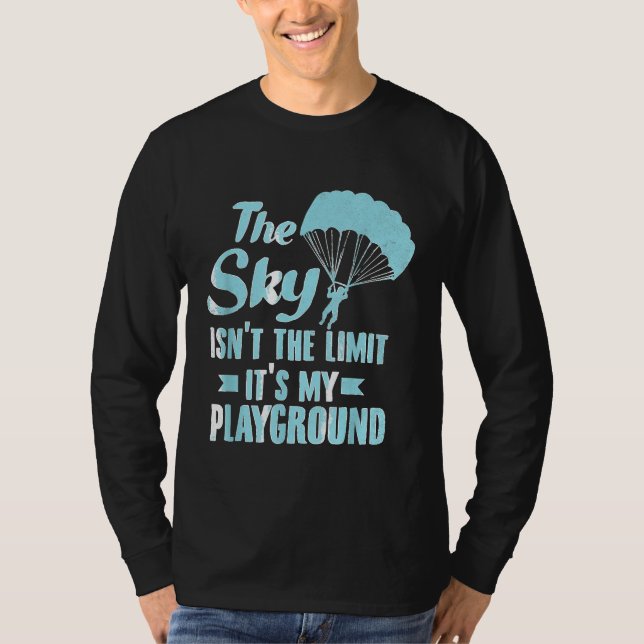 T-shirt Paraglider Sky Playground Funny Paraglider Paramo (Devant)