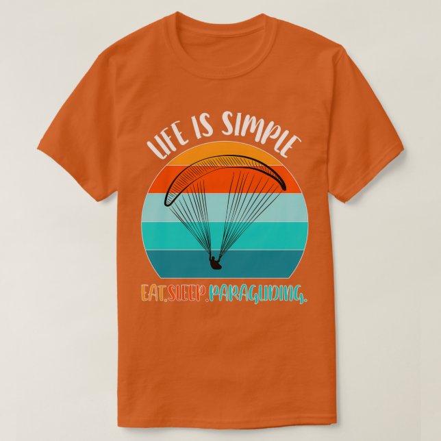 T-shirt Paragliding Paraglider Paraglider Paraglider 29 (Design devant)