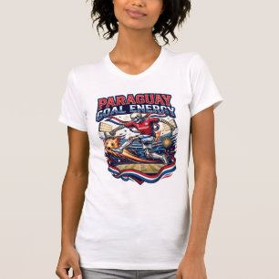 T-shirt Paraguay But Énergie Skeleton Buteur Nations Gras