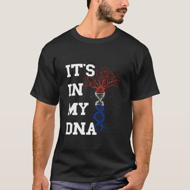 T-shirt Paraguay C'est Dans Mon ADN Arbre Molécule Racines (Devant)