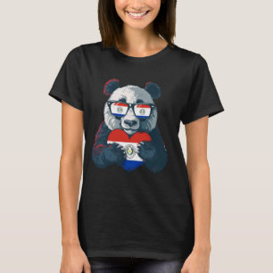 T-shirt Paraguay Drapeau Panda Bear Lunettes de soleil Par