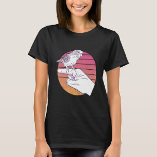 T-shirt Parakeet Budgie Bird Budget Vintage Parrot F