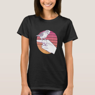 T-shirt Parakeet Budgie Bird Budget Vintage Parrot Wi-Fi