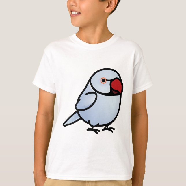 T-shirt Parakeet indien Ringneck de Chubby Violet (Devant)