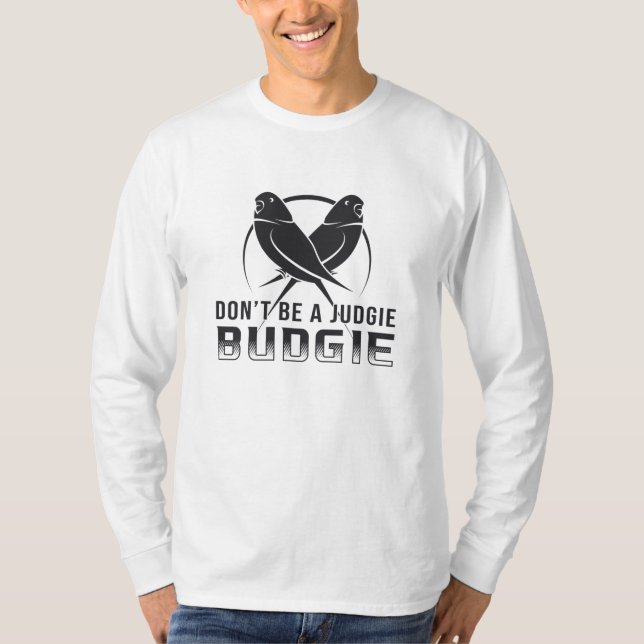 T-shirt Parakeet Lover Judgie Budgie Budgerigar Animaux (Devant)