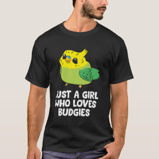 T-shirt Parakeet Maman Juste Une Fille Qui Aime Les Budgie