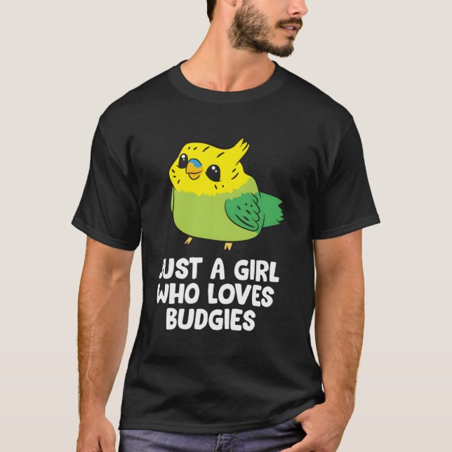T-shirt Parakeet Maman Juste Une Fille Qui Aime Les Budgie (Devant)
