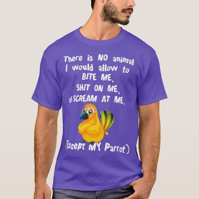 T-shirt Parakeet Parrot Parrot Sun Conure crier (Devant)
