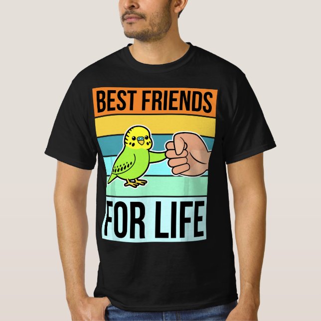 T-shirt Parakeet T Budgie Items Bird Budgerigar Parrot  (Devant)