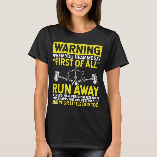 T-shirt Paralegal Law School Funny Paralegal Careers (Devant)