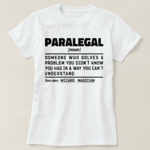 T-shirt Paralegal Noun Définition Humour adjoint juridique