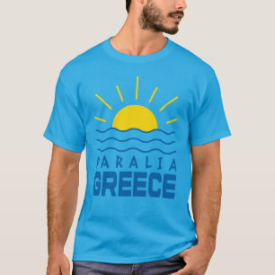 T-shirt Paralia Grèce soleil et la Turquoise des hommes de