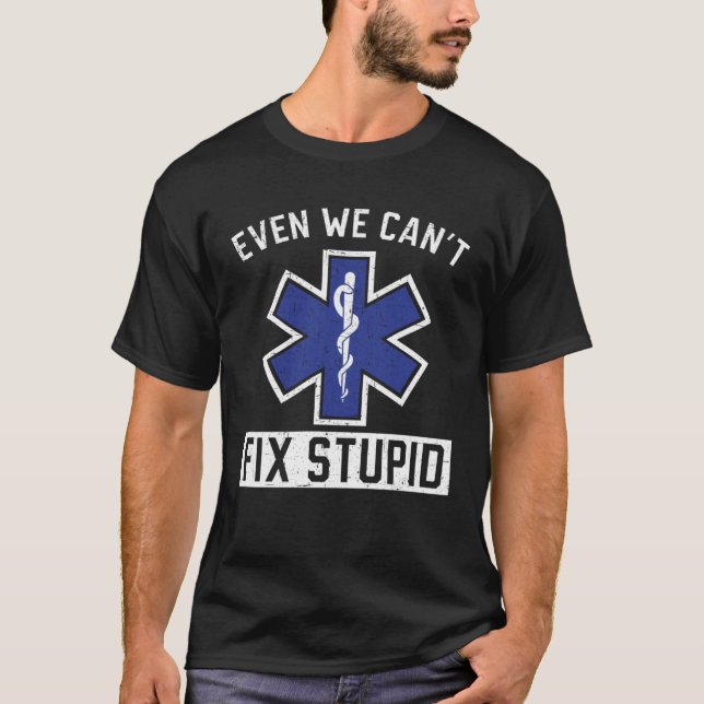 T-shirt Parame de traitement d'urgence Médicale Technician (Devant)