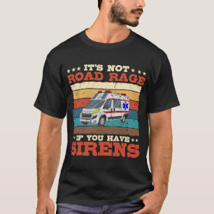 T-shirt Paramedic Ambulance rétro Urgence Techni Médicale
