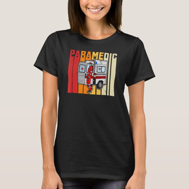 T-shirt Paramedic ambulance training service urgence doc (Devant)