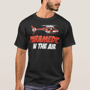 T-shirt Paramedic Dans L'Hélicoptère Pilote D'Ambulance Aé