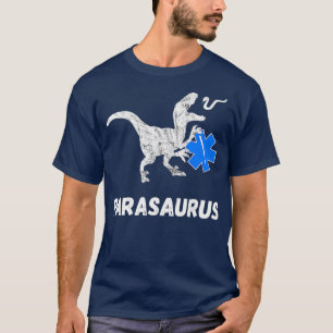 T-shirt Paramedic Dinosaures Funny EMT Dino First TRex