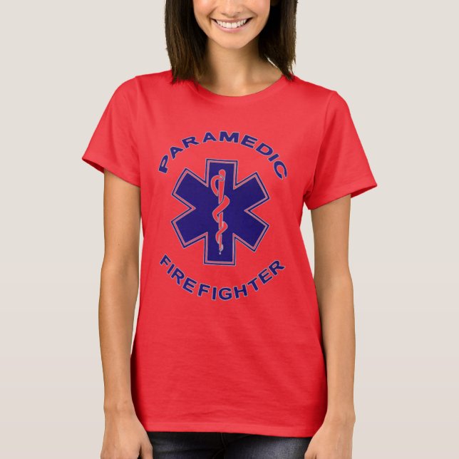 T-shirt Paramedic du pompier (Devant)