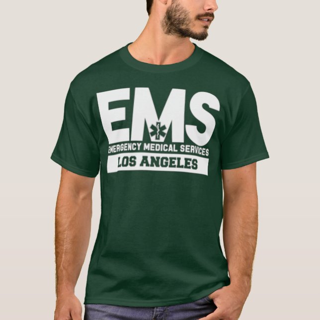 T-shirt Paramedic EMT Uniform de Los Angeles California EM (Devant)