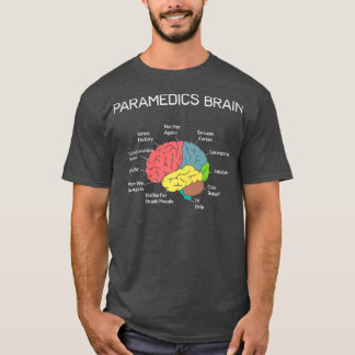 T-shirt Paramedics Cerveau Funny EMS EMT Paramètre mince