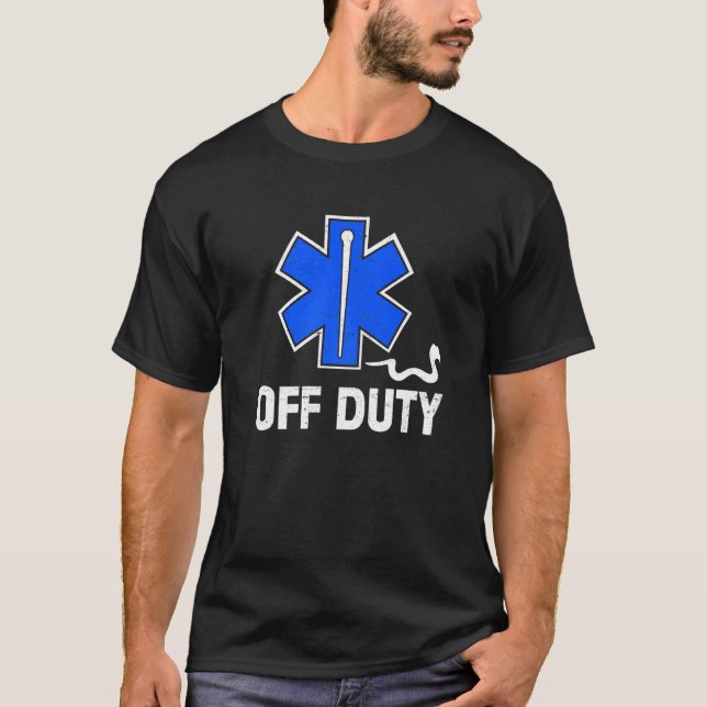 T-shirt Paramètre hors service Médecine d'urgence Premier  (Devant)