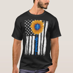T-shirt Paramètre Parade Tournesol US Drapeau Paramètre 1