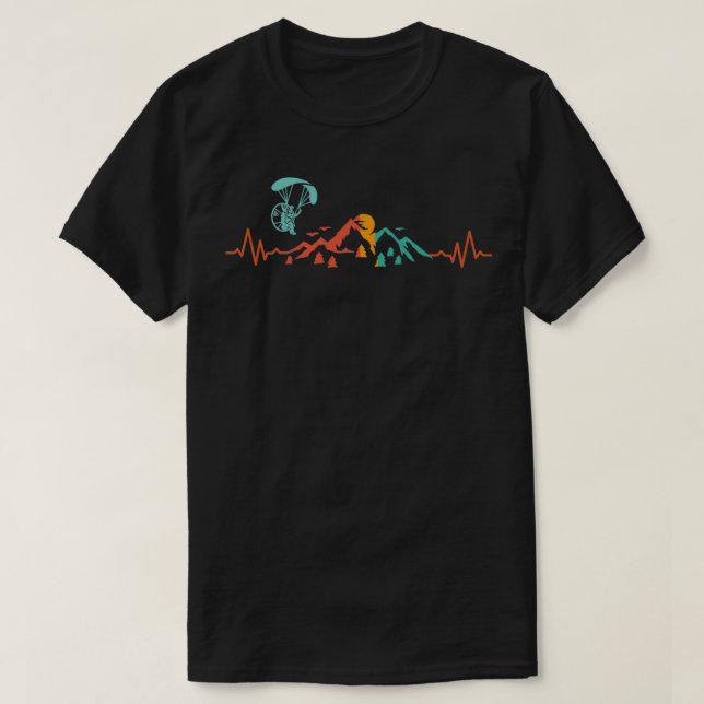 T-shirt Paramoteur de Heartbeat PPG Paramotorisation S (Design devant)