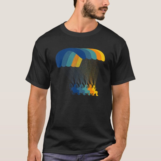 T-shirt Paramoteur Vintage Rétro Paramoteur Ha (Devant)