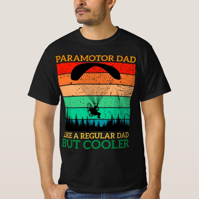 T-shirt Paramotor Dad Paramotor Powered Paraglider paragli (Devant)