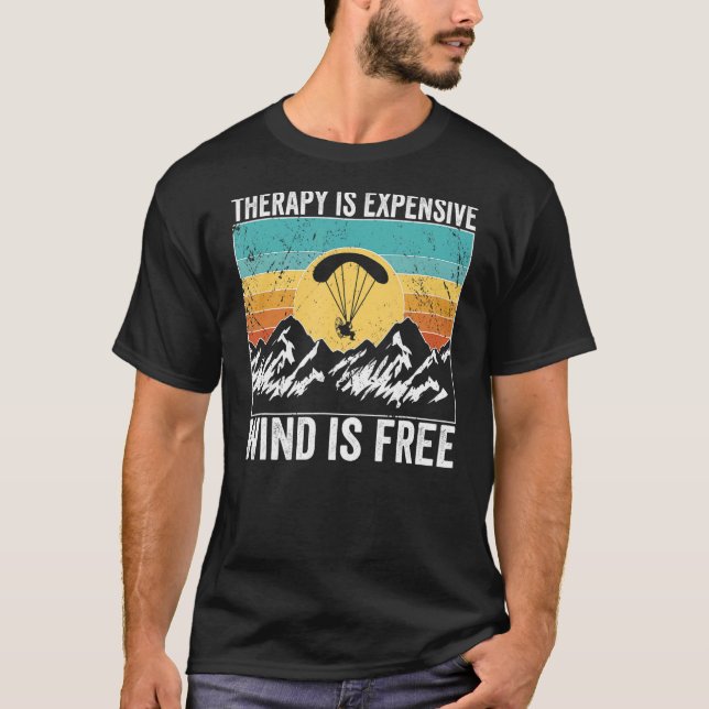 T-shirt Paramotor Pilot Therapy est coûteux Paramotoring (Devant)