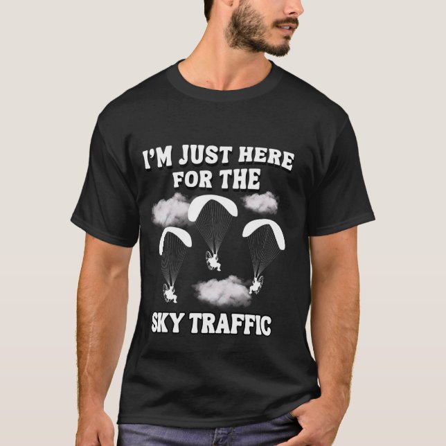 T-shirt Paramotorisation du pilote de paramoteur de vol av (Devant)