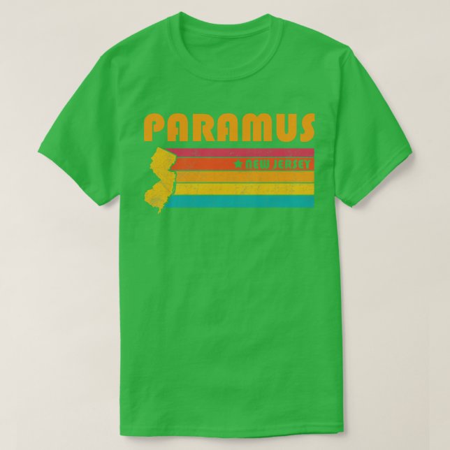 T-shirt Paramus New Jersey Vintage Souvenir désossé (Design devant)