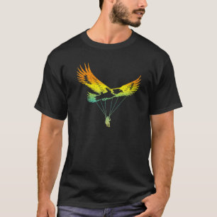T-shirt Parapente Eagle Design Rétro