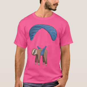 T-shirt Parapente Flying Sloth Skydiving Paraglider