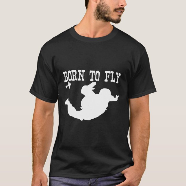 T-shirt Parapente Né Pour Voler (Devant)