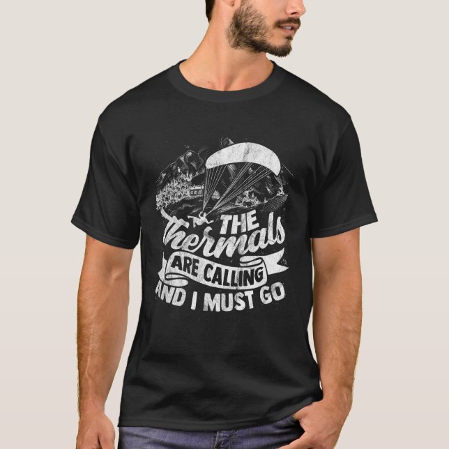 T-shirt Parapente Planeur Paramoteur Extrême Skydiver   Le (Devant)