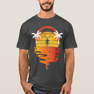 T-shirt Parapente rétro coucher de soleil 70s vintage t-sh