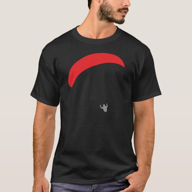 T-shirt parapente rouge - parapente (Devant)