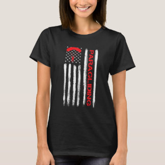 T-shirt Parapente USA Drapeau Américain Paramoteur Parapen