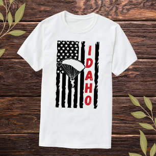T-shirt Parapente vintage Idaho En Skydiving
