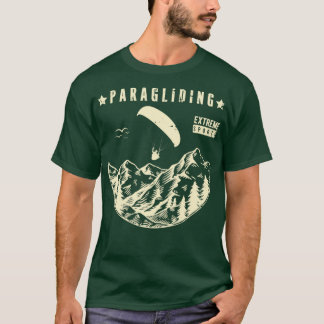 T-shirt Parapente vintage Retro Paraglider Extreme Sport