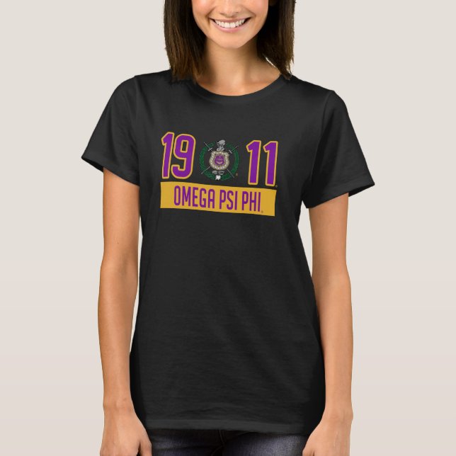 T-shirt Paraphernalia de Fraternité Omega Psi Phi, Omega P (Devant)